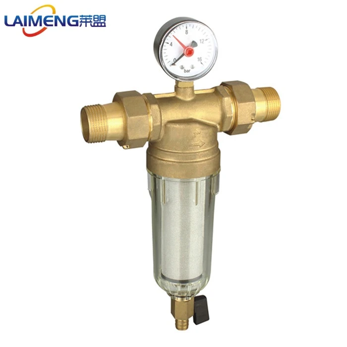 Household Backwash Brass Sediment Pre Filter Water